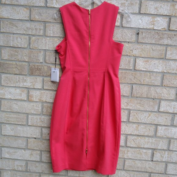 NWT. SIZE 4. CALVIN KLEIN sleeveless midi dress. - Picture 3 of 16